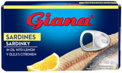 Ga Food Kft Giana szardínia 125g Napraforgó olajban Citrommal - vegyesbolt