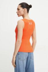 Pinko selyem felső - narancssárga XS