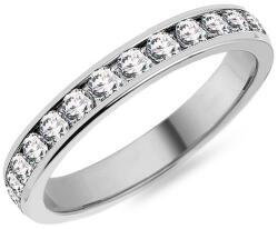  Női karikagyűrű gyémántokkal 3, 2 mm, fehérarany IZKR014A-F-BR
