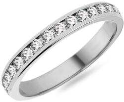  Női karikagyűrű moissanittal, fehérarany, 2, 8 mm IZKR013A-F-MS