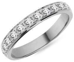  Női karikagyűrű cirkónia kövekkel 3, 2 mm, fehérarany IZKR021A-F-CZ