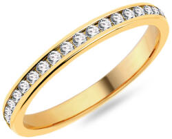  Női karikagyűrű cirkónia kövekkel 2, 3 mm IZKR011-F-CZ