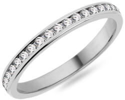  Női karikagyűrű gyémántokkal 2, 3 mm, fehérarany IZKR011A-F-BR