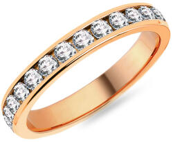 Női karikagyűrű moissanittal 3, 2 mm, rosé arany IZKR014R-F-MS