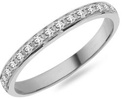  Női karikagyűrű 2, 3 mm moissanittal, fehérarany IZKR018A-F-MS