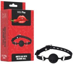  Wild Play - szilikon szájpecek (fekete) - erotikashow