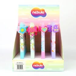 Nebulo Zseléstoll radírozható, nyomógombos, tavaszi csecsebere 24 db/display Nebulo (DT-SPIN-02) - cartridge