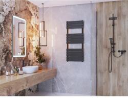 Gamma Design classic törölközőszárító radiátor 50cm x 120cm, fekete (CLAS-12050-BK)