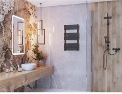 Gamma Design classic törölközőszárító radiátor 45cm x 80cm, fekete (CLAS-80450-BK)