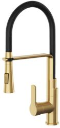 Gamma Vegas konyhai csaptelep szálcsiszolt arany, beépíthető (BVSK-BGD)