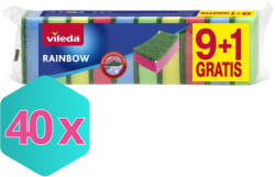 Vileda mosogatószivacs Rainbow 9+1db/csg KARTON 40 csomag (K4023103242845)