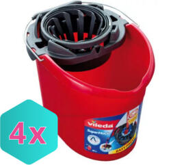 Vileda Supermop vödör csavarókosárral, 10L KARTON - 4 db (K4003790105111)