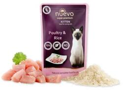 nuevo Kitten Baromfi rizzsel 16 x 85 g tasakok