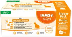 Iams Delights Adult tengeri és szárazföldi hús falatkák aszpikban multipack 6120g (72x85g)