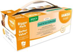 Iams Delights Adult tengeri és szárazföldi hús szószban multipack 4080g (48x85g)