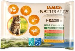 Iams Adult tasakos eledel tengeri és szárazföldi húsok szószban multipack 340g (4x85g)