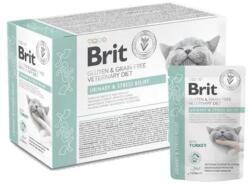 Brit VD Gluten- és Gabonamentes Macska Pouch Filé Gravy-ban Urinary & Stress Relief 12 x 85 g