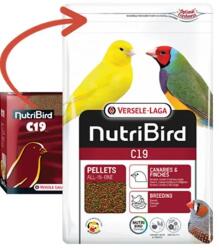  VL Orlux NutriBird C19 - extrudált eledel tenyésztéshez, vedléshez és fokozott igénybevételű kanárik és egzotikus madarak számár