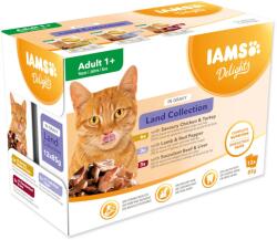 Iams Delights Adult földi hús szószban multipack 1020g (12x85g)