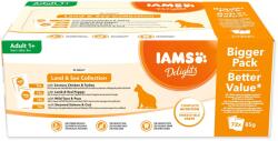 Iams Delights Adult pástétom tengeri és szárazföldi húsokkal szószban multipack 6120g (72x85g)