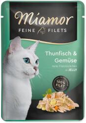 Miamor Feine Filets Adult tasak tonhallal és zöldségekkel zselében 100g