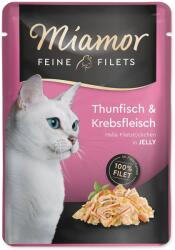 Miamor Feine Filets Adult tasakos eledel tonhal és rák zselében 100g