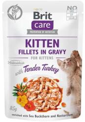 Brit macska Alutasak Kölyök Filék Szaftban, Puha Pulykával 24 x 85 g