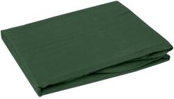 EUROFIRANY Dina pamut-szatén lepedő Sötétzöld 180x210 cm