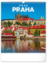 Realsystem Falinaptár képes 300x340mm Prague Realsystem 2026 (6087-PR) - iroda-ellatas