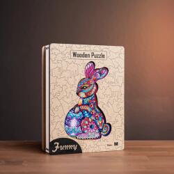  Húsvéti nyuszi fa puzzle L Prémium fa doboz