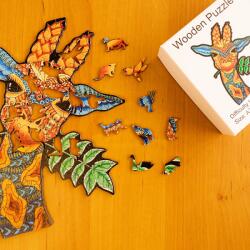 Kíváncsi zsiráf fa puzzle L Papír doboz