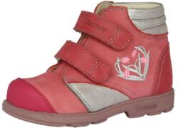 Szamos kölyök 25-33 SZAMOS szupinált cipő lányoknak - coral-ezüst, virágos