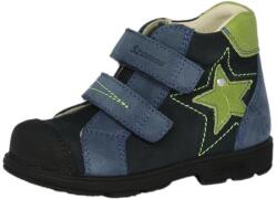 Szamos kölyök 25-33 SZAMOS szupinált cipő fiúknak - kék, zöld csillagos