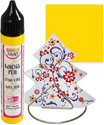  Gyertyafestő toll, 28 ml - sárga