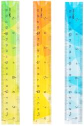 Deli Rigla 20 cm plastic multicolora flexibila DELI (DLEH650)