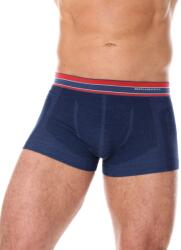 BRUBECK ACTIVE WOOL Férfi merinó gyapjú boxer - Sötétkék - brubecksport