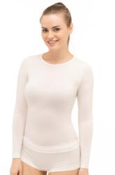 BRUBECK COMFORT WOOL Női hosszú ujjú merinó gyapjú póló - Krém - brubecksport