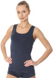 BRUBECK COMFORT WOOL Női merinó gyapjú trikó - Sötétkék - brubecksport