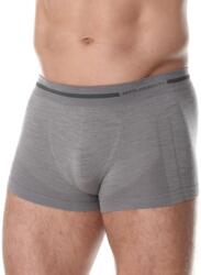 BRUBECK COMFORT WOOL Férfi merinó gyapjú boxer - Szürke - brubecksport