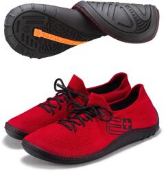 BRUBECK BAREFOOT 25' Férfi merinó gyapjú mezítlábas cipő - Piros / Fekete - brubecksport