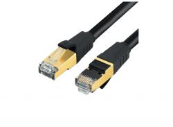 Emtex Patchcord SFTP RJ45-RJ45 Cat. 7, LSZH, 1m, negru - EMTEX SFTP-7-1-BK-LSZH-EMT (timbru verde 0.08 lei) (SFTP-7-1-BK-LSZH-EMT)