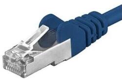 PremiumCord Patchcord SFTP RJ45-RJ45 Cat. 6A, 0.5m, albastru, SFTP-6A-0.5-BL (timbru verde 0.08 lei) (timbru verde 0.08 lei) (SFTP-6A-0.5-BL)
