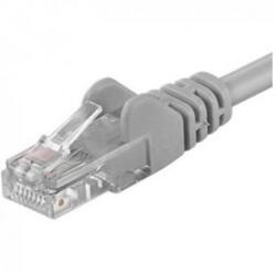 PremiumCord Patchcord UTP RJ45-RJ45 Cat. 5e 0.1m, gri, "UTP-5E-0.1-G" (timbru verde 0.08 lei) (UTP-5E-0.1-G)