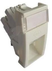 Molex Conector inclinat, 1xRJ45 UTP cat. 5e, 22.5x45 PowerCat, alb, (compatibil Legrand Mosaic) - Molex MLG-00028-02 (MLG-00028-02)
