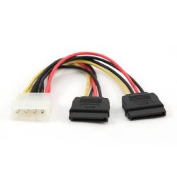 Spacer CABLU alimentare Spacer, adaptor Molex la 2 x S-ATA, 15cm, SPIC-MLX-2SATA-0.15m (timbru verde 0.08 lei) (SPIC-MLX-2SATA-0.15m)