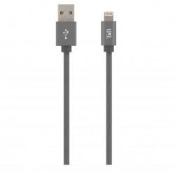 T'nB USB/LIGHTNING BRAIDED CABLE 2M GREY "CBLIGHT5SG" (timbru verde 0.08 lei) (CBLIGHT5SG)