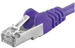 PremiumCord Patchcord SFTP RJ45-RJ45 Cat. 6A, 0.5m, violet SFTP-6A-0.5-V (timbru verde 0.08 lei) (timbru verde 0.08 lei) (SFTP-6A-0.5-V)