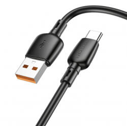 BOROFONE CABLU alimentare si date Borofone BX93, Fast Charging Data Cable pt. smartphone, USB la USB Type-C 100W, 1m, negru 6941991103179 (timbru verde 0.18 lei) (6941991103179)