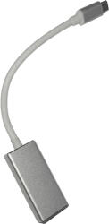 Spacer CABLU video SPACER, adaptor USB 3.1 Type-C (T) la DisplayPort (M), 15cm, rezolutie maxima 4K UHD (3840 x 2160) la 60 Hz, silver SP-CM-DPF-01 (timbru verde 0.18 lei) (SP-CM-DPF-01)