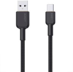 AUKEY Cablu alimentare si date Aukey, USB Type-A (T) la USB Type-C (T), 1.8m, 480 Mbps, 60W, nylon, negru, "LLTSN1041439" (timbru verde 0.08 lei) -689323785889 (LLTSN1041439)